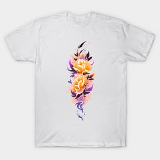 Blooming peonies watercolor tattoo T-Shirt